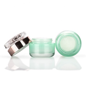 Độc Đáo Hình Chăm Sóc Da Kem Lọ Thủy Tinh Mỹ Phẩm Màu Xanh Lá Cây Chai Sang Trọng Lọ Cho Trên Khuôn Mặt Kem Jar Bao Bì Rose Gold Vít Có Nắp Đậy - Product Image 6