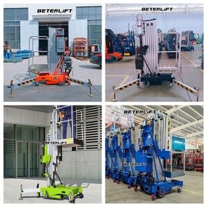 JLG Genie Aerial Work <span class=keywords><strong>Platform</strong></span> Serupa <span class=keywords><strong>5M</strong></span> 8M 9M 12M Aluminium Vertikal Tiang Ganda Teleskopik Man <span class=keywords><strong>Lift</strong></span> untuk Pemeliharaan - Product Image 4