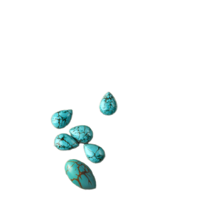 Высокое качество, ограненный по индивидуальному заказу, Груша и овальный, свободный кабошон, зеленые бирюзовые драгоценные камни, блестящие и овальные зеленые натуральные камни, оптовая продажа - Product Image 4
