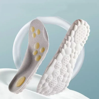 Semelles intérieures de sport en mousse à mémoire de forme PU, technologie 4D Cloud, respirantes, absorption des chocs, confort, souples pour chaussures
