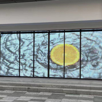 P6.5 Écran de film LED transparent auto-adhésif Écran mural vidéo géant d'intérieur pour les magasins au Liban