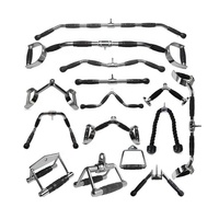 Poignée d'exercice Biceps Poignées Gym Fitness Sports Accessoires Tournant vers le haut Attachement Presse à triceps Tirez vers le bas Barre droite