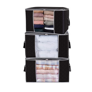 Große Kapazität 10kg Quilt Kleidung Aufbewahrung tasche Rechteck Faltbar für Studenten Kinder für Schlafsaal Schrank <span class=keywords><strong>Organizer</strong></span> Bewegliches Gepäck - Product Image 1