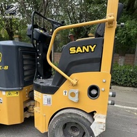 Compacteur vibrant à double tambour Sany SZR30C-8 d'occasion, 3 tonnes, marque chinoise, petit compacteur bien entretenu, livraison rapide