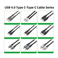 Câble USB4.0 de haute qualité WISTAR, vente en gros, vidéo USB-C PD 240W, charge rapide, câble de transfert de type C pour ordinateur portable