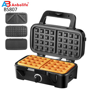 <span class=keywords><strong>Piastra</strong></span> Elettrica 3 in 1 da 1200W in Acciaio Inox per Sandwich, Waffle e Grill con 3 Piastre Rimovibili e <span class=keywords><strong>Tostapane</strong></span> per Sandwich Profondi - Product Image 1