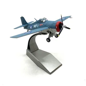 Modellino in Scala 1/72 dell'Aereo da Caccia F4F Wildcat della Seconda Guerra Mondiale, Dettagliato Aeromodello da Collezione e Esposizione - Product Image 2