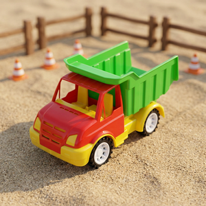 TOYBOLA Kids <b>Mini</b> Tipper Truck Construction Vehicle Toy for 2-4 Years <b>Old</b> Plastic Outdoor Beach Play Mesh Bag Packaging - Product Image 3