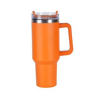 Gobelet isotherme de voyage H1.0 avec poignée, 40 oz, double paroi, couvercle, paille, antidérapant, logo personnalisé OEM - Product Image 2