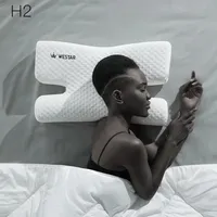 Güzellik yastık yan uyku servikal anti-kırışıklık bellek köpük yastık