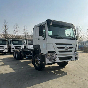 White 6x4 Heavy Duty Truck Chassis Dual Rear Wheels High Payload Capacity for <b>Car</b> <b>Trailer</b> - Product Image 1