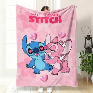 <span class=keywords><strong>Manta</strong></span> <span class=keywords><strong>de</strong></span> Franela con Diseño <span class=keywords><strong>de</strong></span> <span class=keywords><strong>Stitch</strong></span> <span class=keywords><strong>y</strong></span> Angel, <span class=keywords><strong>Manta</strong></span> <span class=keywords><strong>de</strong></span> Dibujos Animados Rosa <span class=keywords><strong>de</strong></span> <span class=keywords><strong>Lilo</strong></span> <span class=keywords><strong>y</strong></span> <span class=keywords><strong>Stitch</strong></span> para Cama, Sofá o Sillón - Product Image 1
