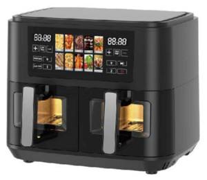 <span class=keywords><strong>Friteuse</strong></span> à air Anbolife à <span class=keywords><strong>double</strong></span> panier en acier inoxydable 7L 8L 9L, vente chaude, <span class=keywords><strong>friteuse</strong></span> à air numérique à <span class=keywords><strong>double</strong></span> zone de cuisson avec fenêtre visible - Product Image 5