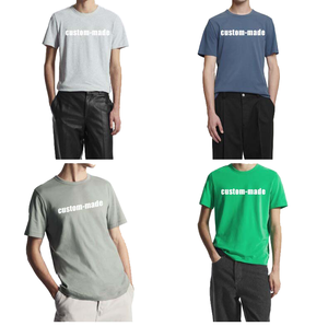 T-shirt unisexe à col rond, manches courtes, en coton peigné 100%, évacuation de l'humidité, impression de logo personnalisée, tissu uni, qualité supérieure. - Product Image 1