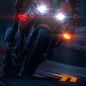 ไฟเลี้ยวรถมอเตอร์ไซค์ไฟฟ้าแบบโปรเจคเตอร์ LED ไฟท้าย RGB โปรเจคเตอร์เงา MZ-01 รับประกัน 1 ปี - Product Image 1