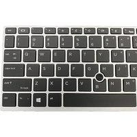 Nouveau clavier d'ordinateur portable en plastique pour modèles Elitebook 730/735/830/836 G5/G6, disposition US, rétroéclairage LED, interface PS/2, certifié FCC