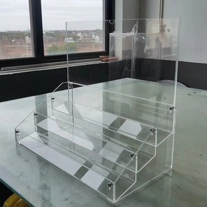 Tùy chỉnh đơn giản truy cập Acrylic trang điểm sản phẩm đồ trang sức lưu trữ bảng chăm sóc da sản phẩm hiển thị đứng - Product Image 1