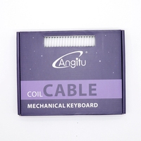 Angitu Câble enroulé pour clavier de type C inversé à double manchon personnalisé avec couleur GX16 Aviator
