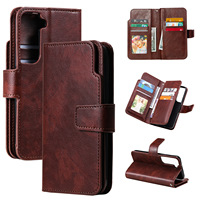 Etui portefeuille multifonctionnel en cuir pour Samsung pour Galaxy S24 S23 Ultra S22 Plus FE A14 5G A24 4G Featuring 9 Mobile Phone Case
