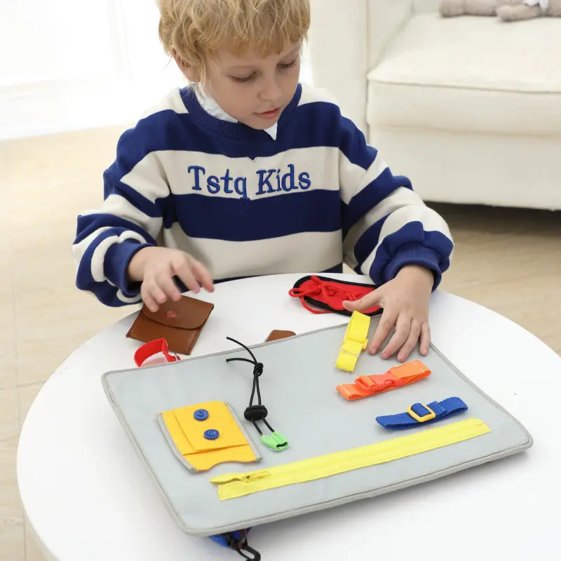 Individuelle Montessori-Spielzeuge Mädchen und Jungen Geburtstagsgeschenk pädagogisches Lernen Gefühlssensor-Betriebsbrett für 1, 2, 3, 4jährige