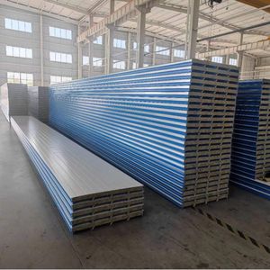 Panneaux sandwich en laine minérale de salle blanche en laine de roche <span class=keywords><strong>isolante</strong></span> externe ignifuge pour toit métallique pour murs et toits - Product Image 2