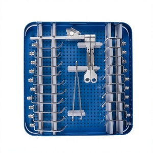 Juego de Instrumentos Quirúrgicos Ortopédicos de Acero Inoxidable Alemán para Cirugía Manual de Columna Vertebral, Caja de Esterilización - Product Image 1