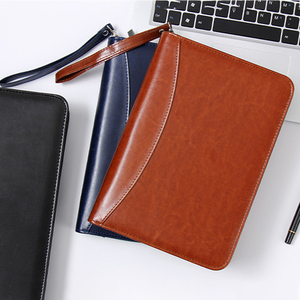 Carnet A5 en cuir durable, classeur multifonctionnel avec pochette de rangement détachable à fermeture éclair, format créatif à feuilles mobiles, couverture rigide pour affaires, Xiwan - Product Image 5