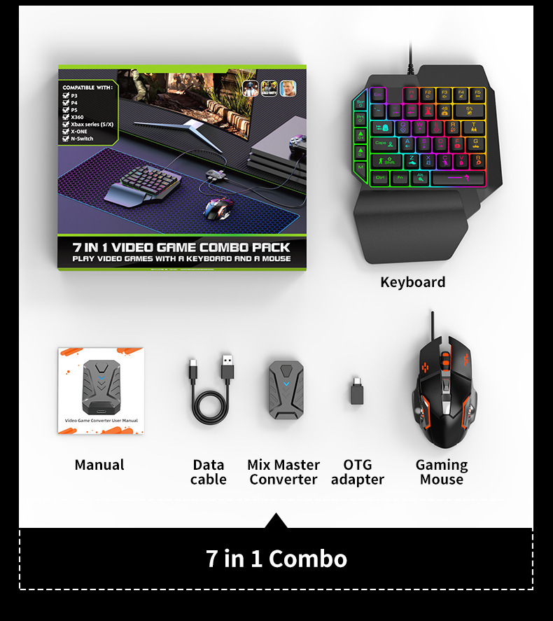 Mezcla el teclado master k12-g2 mouse