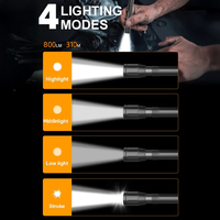 Lampe torche médicale à clip pour stylo, 800LM, rechargeable par USB, zoom LED, en alliage d'aluminium, étanche, pour camping et inspection (EDC)