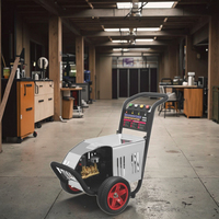 Pompa Mesin Cuci Tekanan Tinggi Portabel 200bar 3000 psi 5.5KW untuk Cuci Mobil, Pembersih Tekanan Tinggi Elektrik, Pompa Plunger untuk Bengkel Cuci Mobil