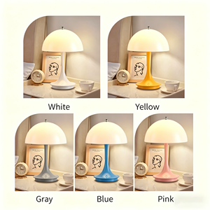 Modern Cordless ABS Wireless Flower Bud <b>Light</b> <b>Touch</b> Control Three Color Dimming Battery Powered Adjustable Small Waist Bedrooms - Product Image 3