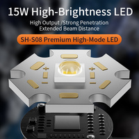 Lampe de poche EDC rechargeable par USB, en alliage d'aluminium, étanche, rétractable, pour le camping, avec réglage de la mise au point, 1050 lumens, porte-clés LED