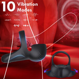 Anillo Vibrador para Pene a Prueba de Agua para Hombre, Estimulador de Testículos, Juguete Sexual para la <span class=keywords><strong>Erección</strong></span>, Marca OEM, Hecho en China - Product Image 2
