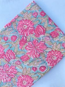 Tela de Algodón Estampada a Mano, Fabricación Artesanal, Tela de Algodón Ecológica por Yarda - Product Image 3