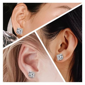 Thời trang ASTM F136 rắn G23 Titan trong nội bộ ren 5A Zircon thịt đường hầm Tai cắm tai Đồng hồ đo cơ thể piercing đồ trang sức - Product Image 4