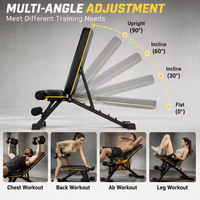 Banc de musculation tendance 2026 pour la maison, design esthétique luxueux et silencieux, modèle BR-8 pliable et réglable, gain de place, OEM