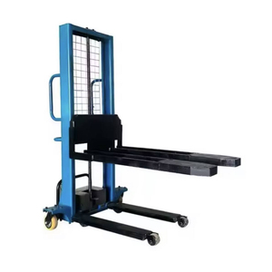 Manual <b>Hand</b> Pallet Stacker 1 Ton <b>Mini</b> Forklift with Adjustable Fork Height Warehouse Handling Equipment For Sale - Product Image 1