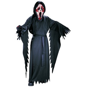 Disfraz de Halloween para Niños de HP: Máscara de Fantasma Gritón y Túnica Oscura, Temática de Terror - Product Image 2
