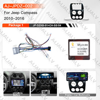 Kit d'écran tactile Android 12,3 pouces pour tableau de bord de voiture pour JEEP Compass 2010-2016 Noir mat Prise en charge multimédia CarPlay sans fil