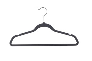 Hot Sale Custom ized rutsch feste Samt Kleiderbügel Hose Krawatte Mantel Anzug Kleidung Samt Kleiderbügel rutsch feste Kunststoff Kleiderbügel für Kleidungs stück - Product Image 5