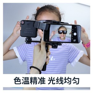 ไฟส่องฟันเคลื่อนที่ MKT-016 3000K-6000K แบบสองหัว LED สำหรับถ่ายภาพภายในช่องปาก พกพาสะดวก พร้อมที่หนีบโทรศัพท์ - Product Image 4