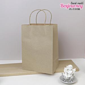 Bolsa de papel Kraft marrón 2XL de alta calidad con asas, tamaño de 21x12,5x29cm, forro inferior ecológico estándar para Tailandia 0204029 - Product Image 4