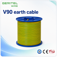 Câble de mise à la terre GERITEL WIRE SAA TUV CE Vert/Jaune V-90 PVC 25mm² 0.6/1KV Cuivre AS/NZS 5000.1 pour projets en Australie