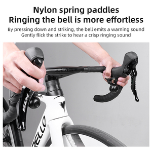 Campana de Bicicleta Mini ESLNF para Bicicleta de Carretera, Campana con Sonido Fuerte, Compatible con Manillares de Bicicleta de Carretera - Product Image 5