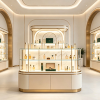 Vitrines de présentation de cosmétiques sur mesure, armoires à parfums modernes, vitrines de rangement et de présentation pour la vente au détail