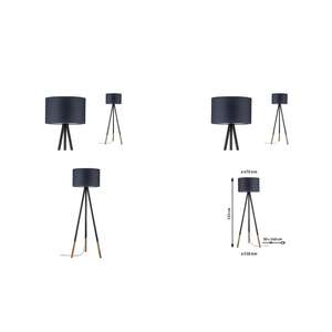 Paulmann Neordic Rurik 79633 Lampe sur pied LED E27 20W Gris Métal (Abat-jour en tissu) (94090586716416) - Product Image 1