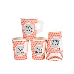 Gobelet en carton biodégradable personnalisable de 7 oz avec poignée, respectueux de l'environnement, pour les fêtes - Product Image 5