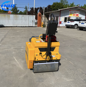 Mini Rodillo Compactador Manual de Un Solo Tambor y Doble Tambor, Compactador de Pavimento de Asfalto para Construcción - Product Image 1