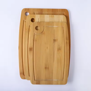 ชุดเขียงไม้ไผ่พร้อมที่วาง ชุดเขียงหั่นเนื้อ ชีส แบบกำหนดเอง มีร่องสำหรับน้ำผลไม้ เขียงขนมปัง ผลไม้ ชาร์กูเตอรี - Product Image 2