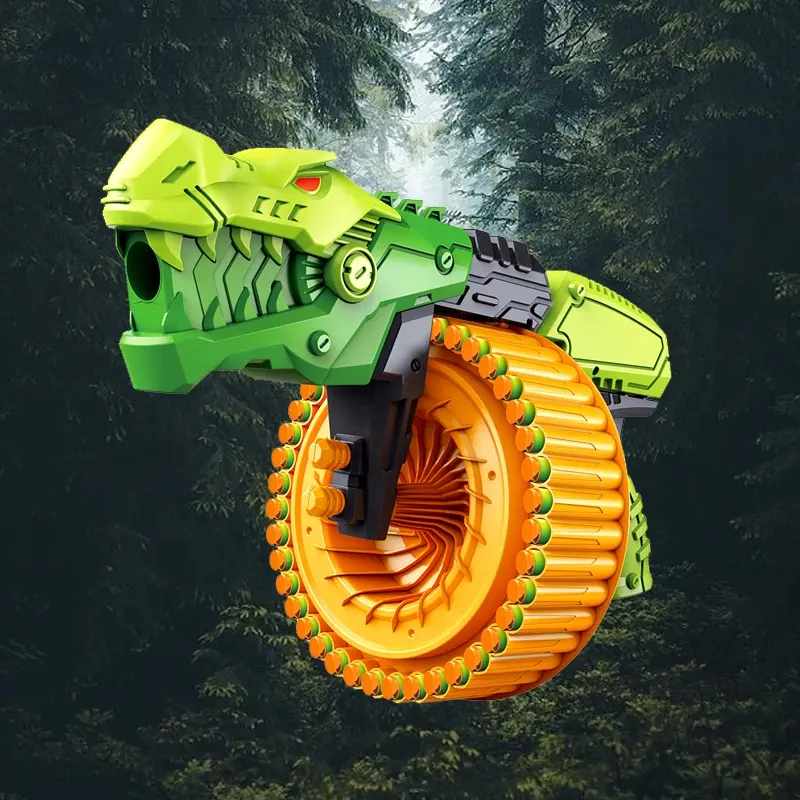 Dinosaurier und Löwe Spielzeug Pistole mit 40 weichen Schaum pfeilen voll Schieß spiel für Kinder Outdoor-Spiel Geburtstags geschenke
